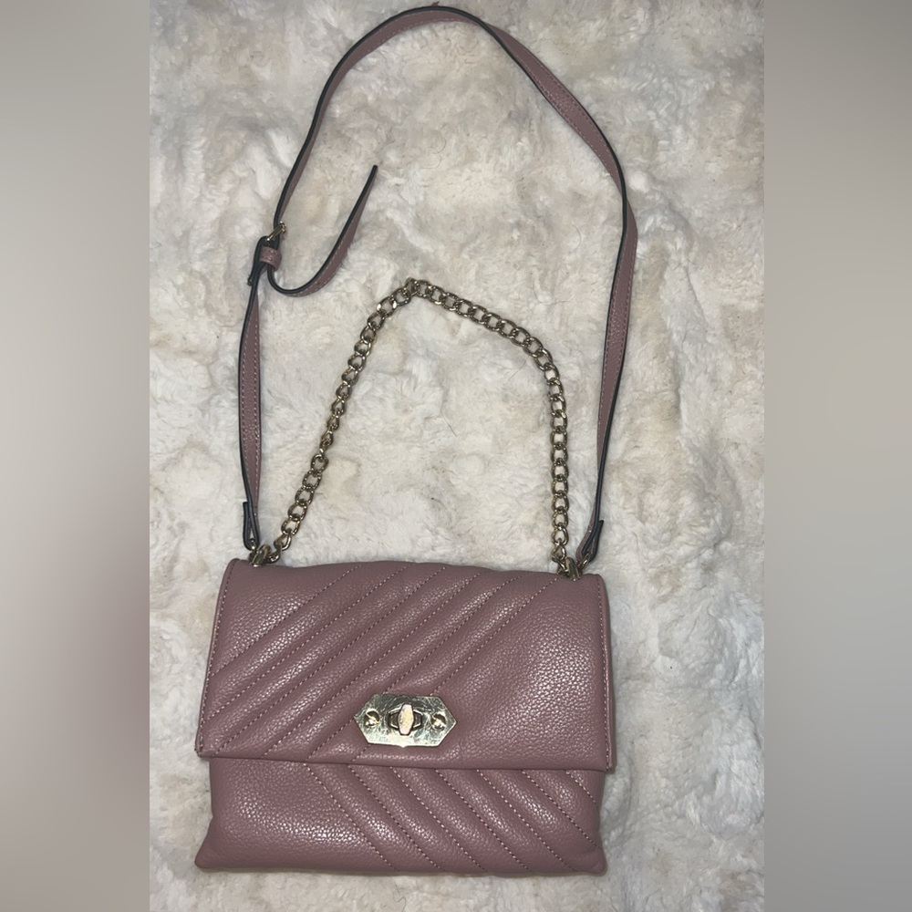 Steve Madden Mauve Quilted Crossbody Bag